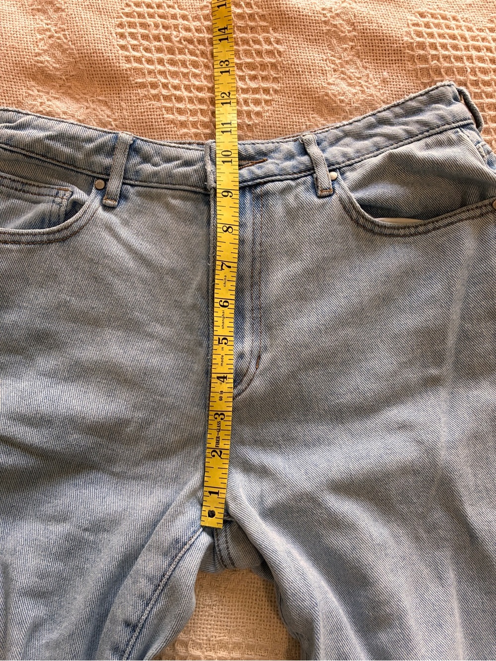 PACSUN Mom Jeans Light Wash Blue Denim Cotton High Rise Women’s Size 27 - Picture 6 of 12